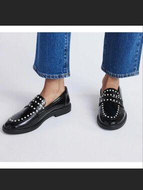 Free Assembly Blue Bling Loafers NWT Size 9